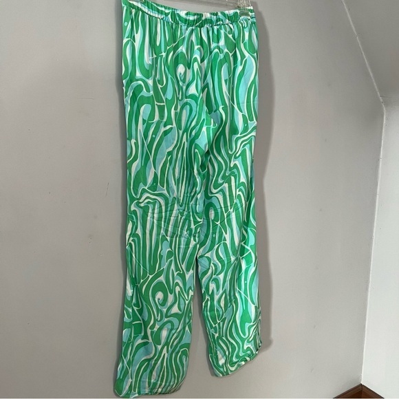 Lilly Pulitzer Cambridge Palazzo Pants Finders Keepers Size Small Blue Slacks - Picture 7 of 8